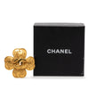 Chanel CC Gold Plated Grapevine Clover Brooch Secondhand