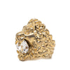 Gucci Gold Plated Lion Head Ring 19 Secondhand