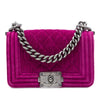 Chanel Mini Quilted Velvet Boy Flap Secondhand