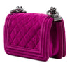 Chanel Mini Quilted Velvet Boy Flap Secondhand