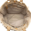 Secondhand Prada Raffia Crochet and Linen Fringe Shopping Tote