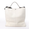 Fendi Peek-a-boo X-light Leather Handbag in White 7VA448 Secondhand