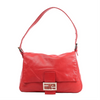 FENDI Mamma Baguette Leather Shoulder bag in Red 26325 Secondhand