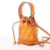 FENDI Mon Tresor Mini PVC & leather 2 Way Shoulder Bag in Orange 8BS010 Secondhand