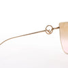 Fendi Oversized Cat-eye Sunglasses in Gold Metal FF0323/S Secondhand