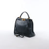 Fendi Peekaboo Regular Leather 2Way Handbag in Navy Blue 8BN226 Secondhand