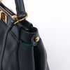 Fendi Peekaboo Regular Leather 2Way Handbag in Navy Blue 8BN226 Secondhand