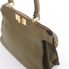 Fendi Peek-a-boo ICU Co., Ltd. Medium Leather Handbag in Green 8BN321 Secondhand