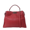 Fendi Peekaboo Large Selleria Leather 2Way Handbag in Red 8BN210 Secondhand