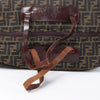 FENDI Zucca Canvas x Leather Travel Bag in Brown Secondhand