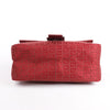 FENDI Zucchino Mamma Baguette Canvas & Leather Shoulder bag in Red 8BR001 Secondhand