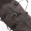 FENDI Zucchino Canvas x Leather Handbag in Brown 7VS018 Secondhand