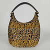 Fendi Hobo handbag in animalier canvas