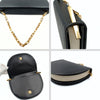 Fendi two-tone leather handbag with chain