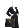 Fendi handbag in Pacan canvas and black leather