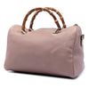Gucci Medium Calfskin Bamboo Shopper Boston Bag Secondhand