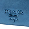 Prada Metallic Saffiano Lux Monochrome Wallet on Chain Secondhand