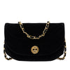 Chanel CC Horizontal Quilted Velvet Crescent Flap Secondhand