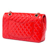 Chanel Medium Classic Patent Valentines Heart Charms Single Flap Secondhand