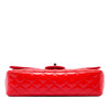Chanel Medium Classic Patent Valentines Heart Charms Single Flap Secondhand