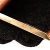 Bottega Veneta Chunky Ruffled Knit Maxi Intrecciato The Snap Clutch Secondhand