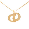 Dior Gold Plated CD Logo Pendant Necklace Secondhand