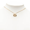 Dior Gold Plated CD Logo Pendant Necklace Secondhand