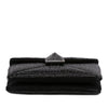 Valentino Small Crystal Embellished Suede One Stud Clutch with Chain Secondhand