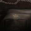Valentino Small Crystal Embellished Suede One Stud Clutch with Chain Secondhand