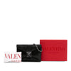 Valentino Small Crystal Embellished Suede One Stud Clutch with Chain Secondhand