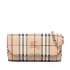 Burberry Haymarket Check Coated Canvas Henley Wallet on Chain Secondhand