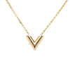 Louis Vuitton Gold Plated Essential V Supple Necklace Secondhand