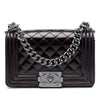 Secondhand Chanel Small Quilted Patent Boy Flap