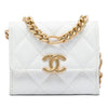 Chanel Quilted Caviar Card Holder on Chain Secondhand