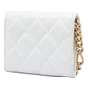 Chanel Quilted Caviar Card Holder on Chain Secondhand