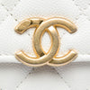 Chanel Quilted Caviar Card Holder on Chain Secondhand