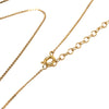 Secondhand Dior Gold Plated Rhinestone CD Logo Pendant Necklace