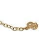 Secondhand Dior Gold Plated Rhinestone CD Logo Pendant Necklace