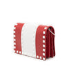 Valentino Leather Colorblock Rockstud Wallet On Chain Secondhand