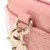 Dior Micro Patent Cannage Lady Dior Cube Pouch Secondhand