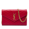 Saint Laurent Grain De Poudre Cassandre Envelope Chain Wallet Secondhand