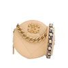 Chanel Calfskin 19 Round Clutch with Chain Secondhand