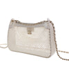 Secondhand Chanel CC Mesh and Shiny Lambskin Clutch with Chain