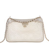 Secondhand Chanel CC Mesh and Shiny Lambskin Clutch with Chain