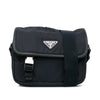 Secondhand Prada Saffiano Trimmed Double Buckle Messenger Bag