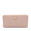 Prada Saffiano Triangle Logo Long Wallet Secondhand