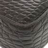 Ferragamo Croc Embossed Leather Vara Satchel Secondhand