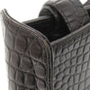 Ferragamo Croc Embossed Leather Vara Satchel Secondhand