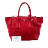 Prada Small Scamosciato Twin Pocket Satchel Secondhand