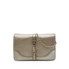 Gucci Metallic Pebbled Calfskin Piston Broadway Evening Bag Secondhand